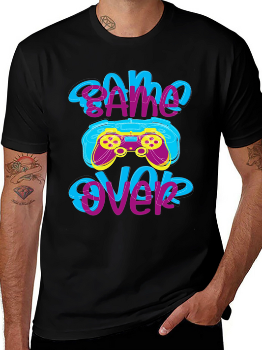 Game Over T-Shirt - Gamer Style Graphic Tee