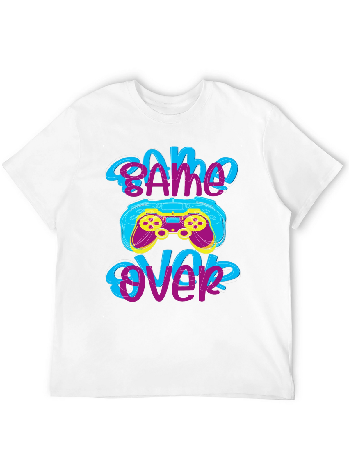 Game Over T-Shirt - Gamer Style Graphic Tee