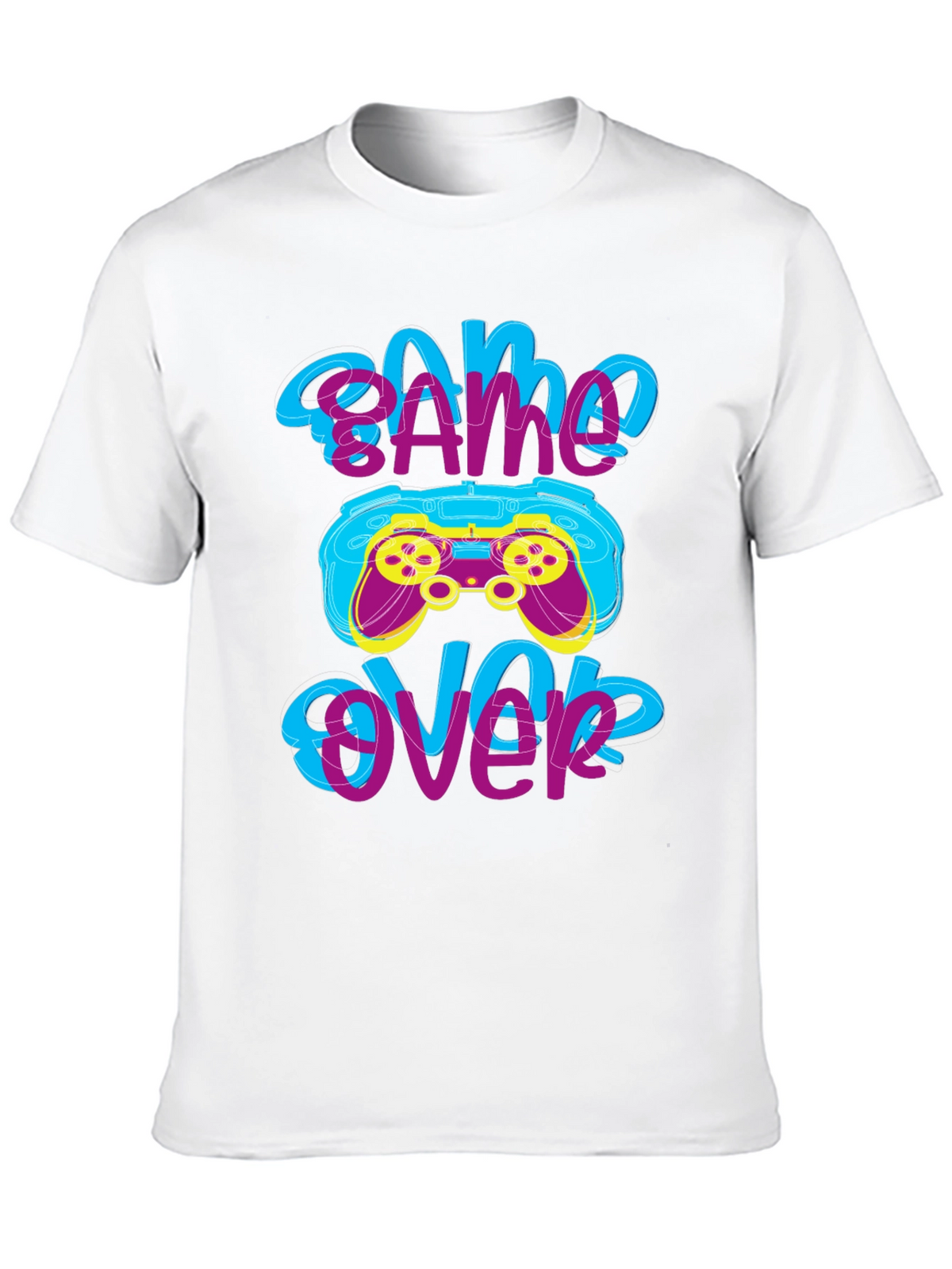 Game Over T-Shirt - Gamer Style Graphic Tee