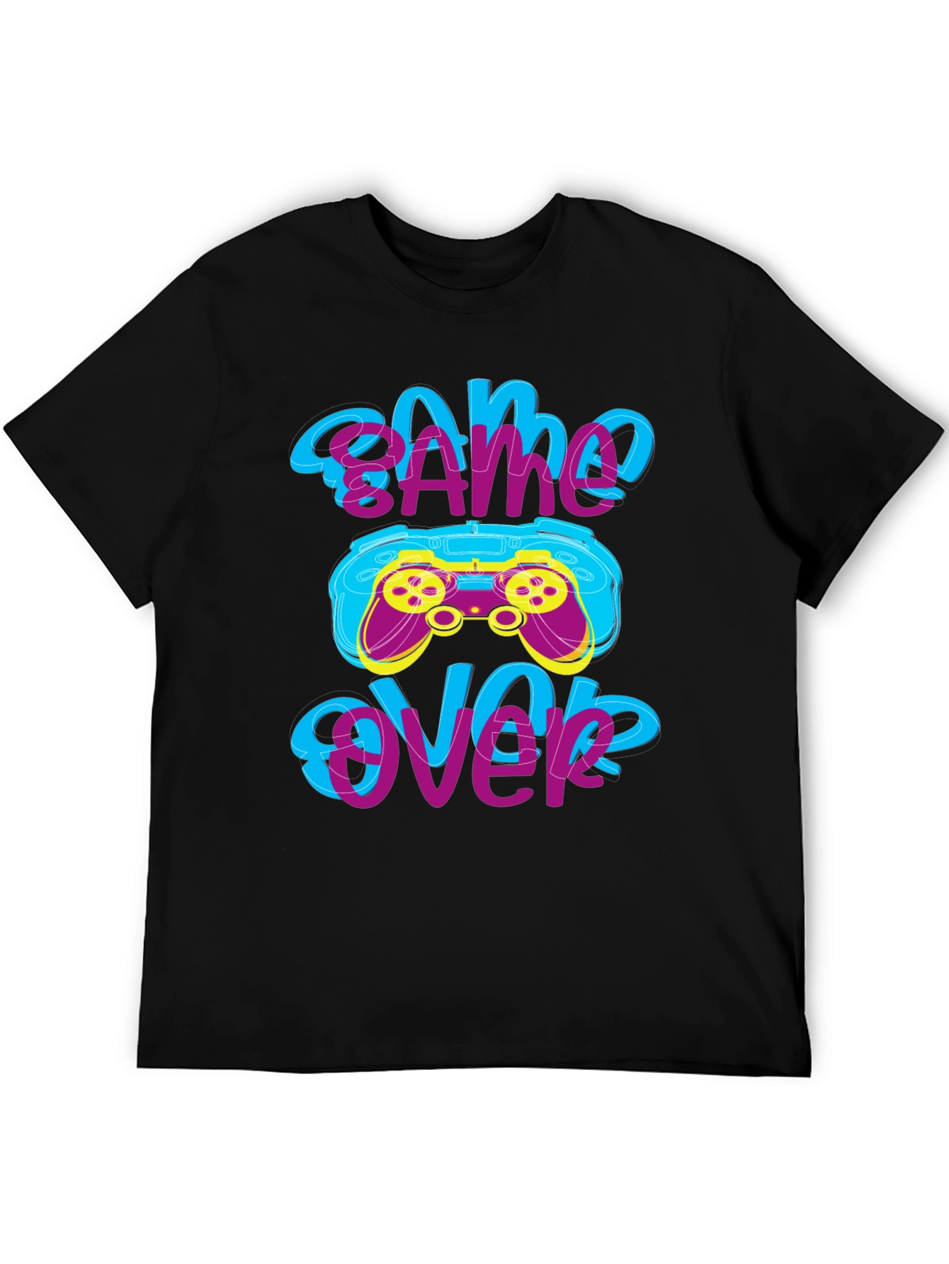 Game Over T-Shirt - Gamer Style Graphic Tee