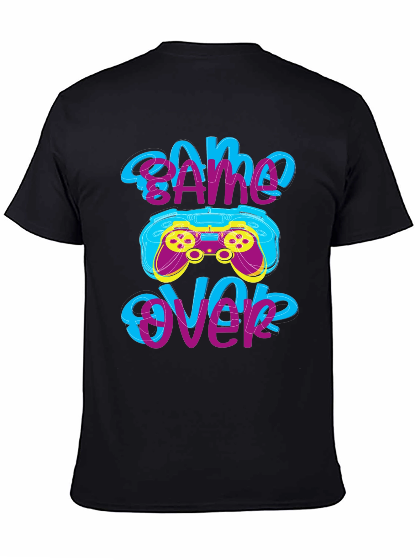 Game Over T-Shirt - Gamer Style Graphic Tee