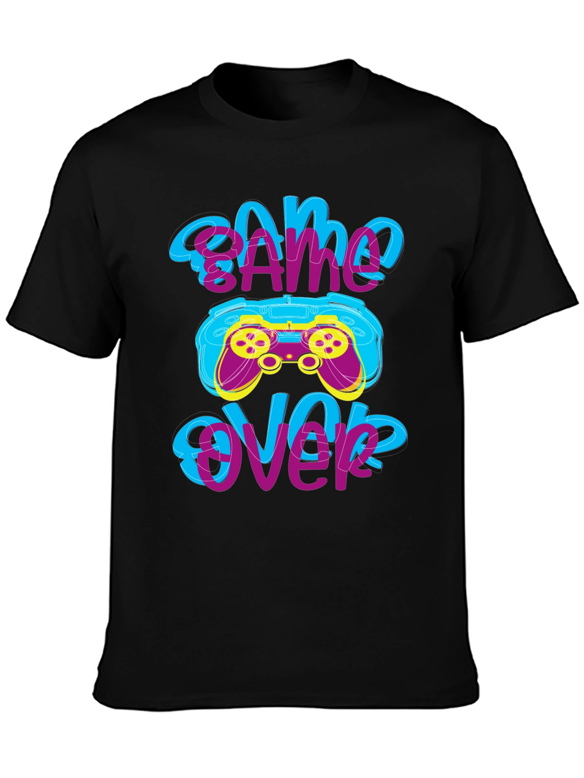 Game Over T-Shirt - Gamer Style Graphic Tee