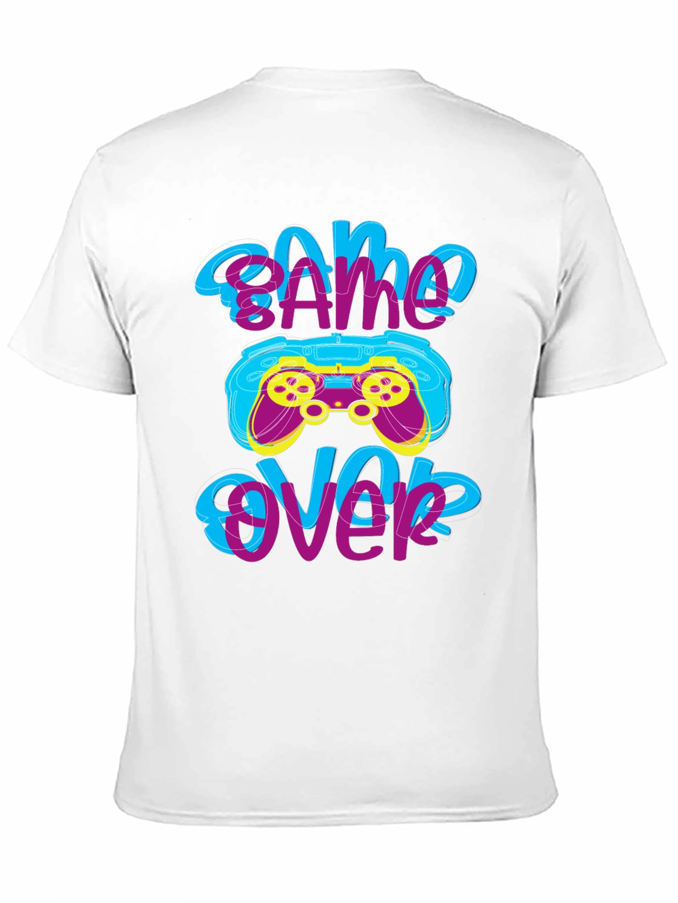 Game Over T-Shirt - Gamer Style Graphic Tee
