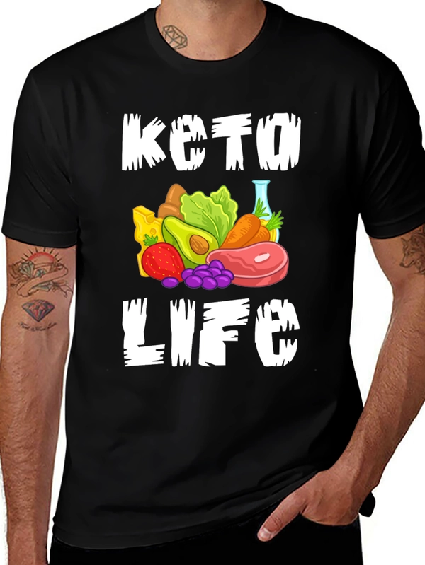Keto Life Graphic Tee - Black T-Shirt