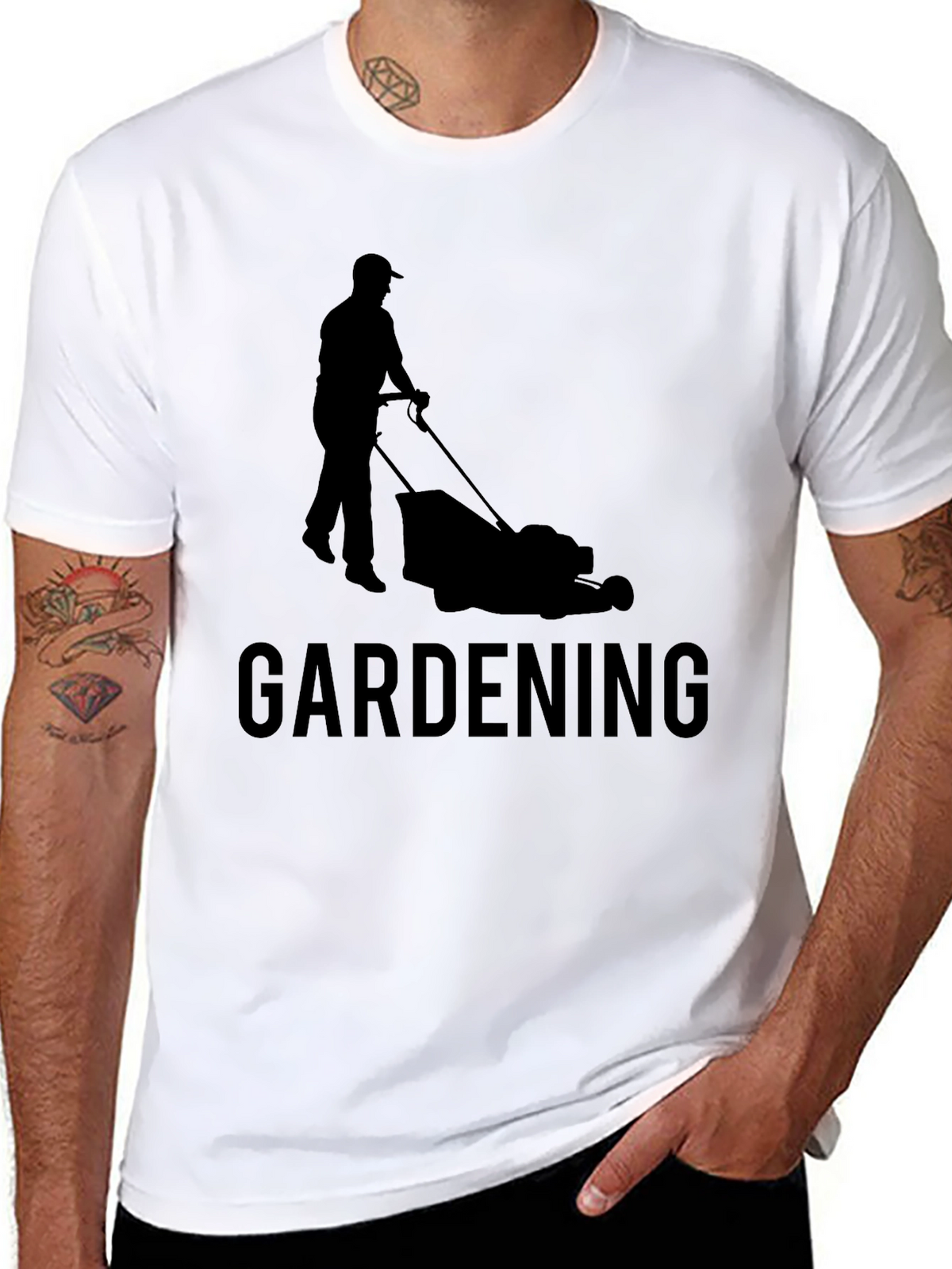 Gardening T-Shirt - Lawn Mower Graphic