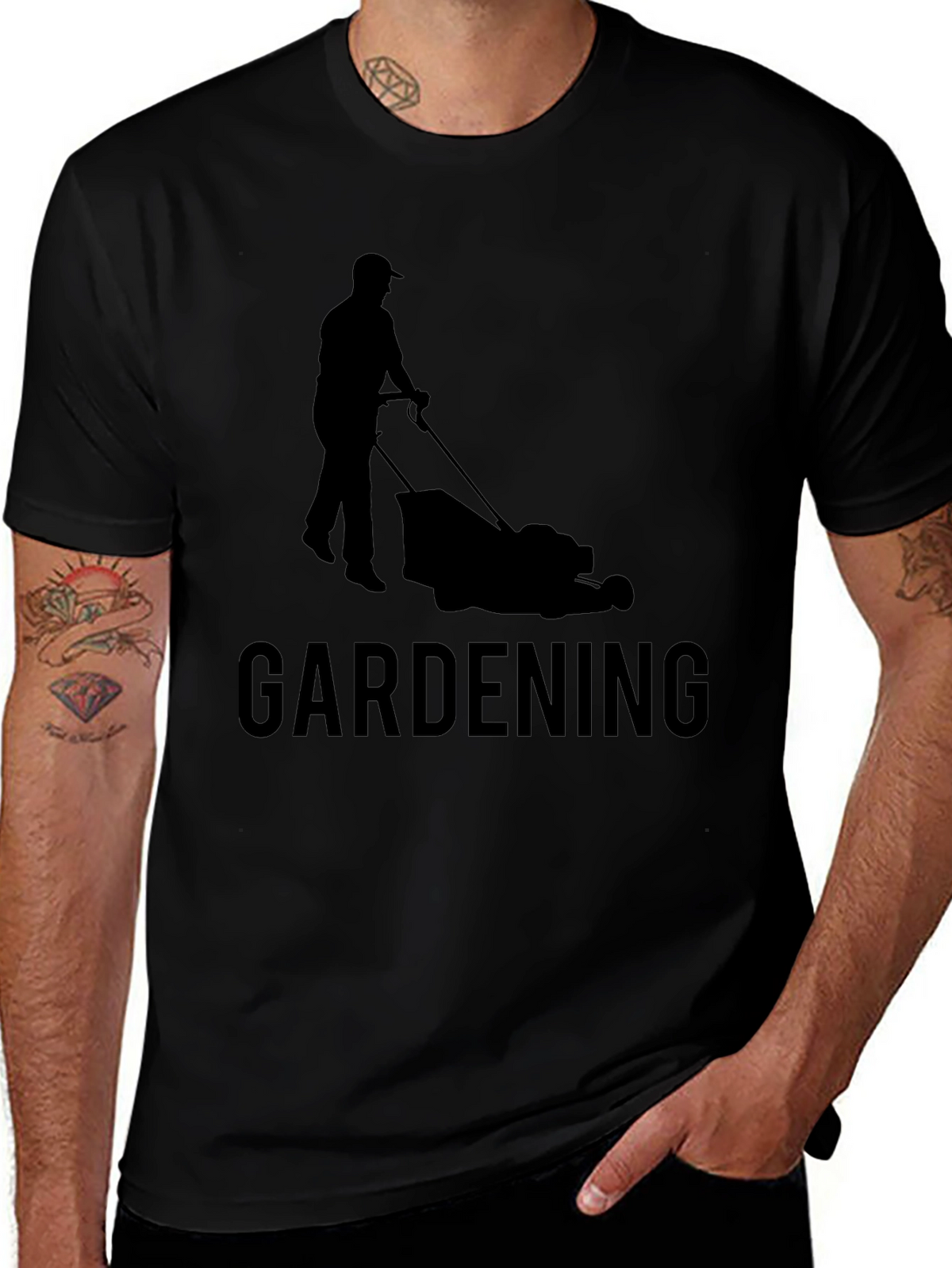 Gardening T-Shirt - Lawn Mower Graphic