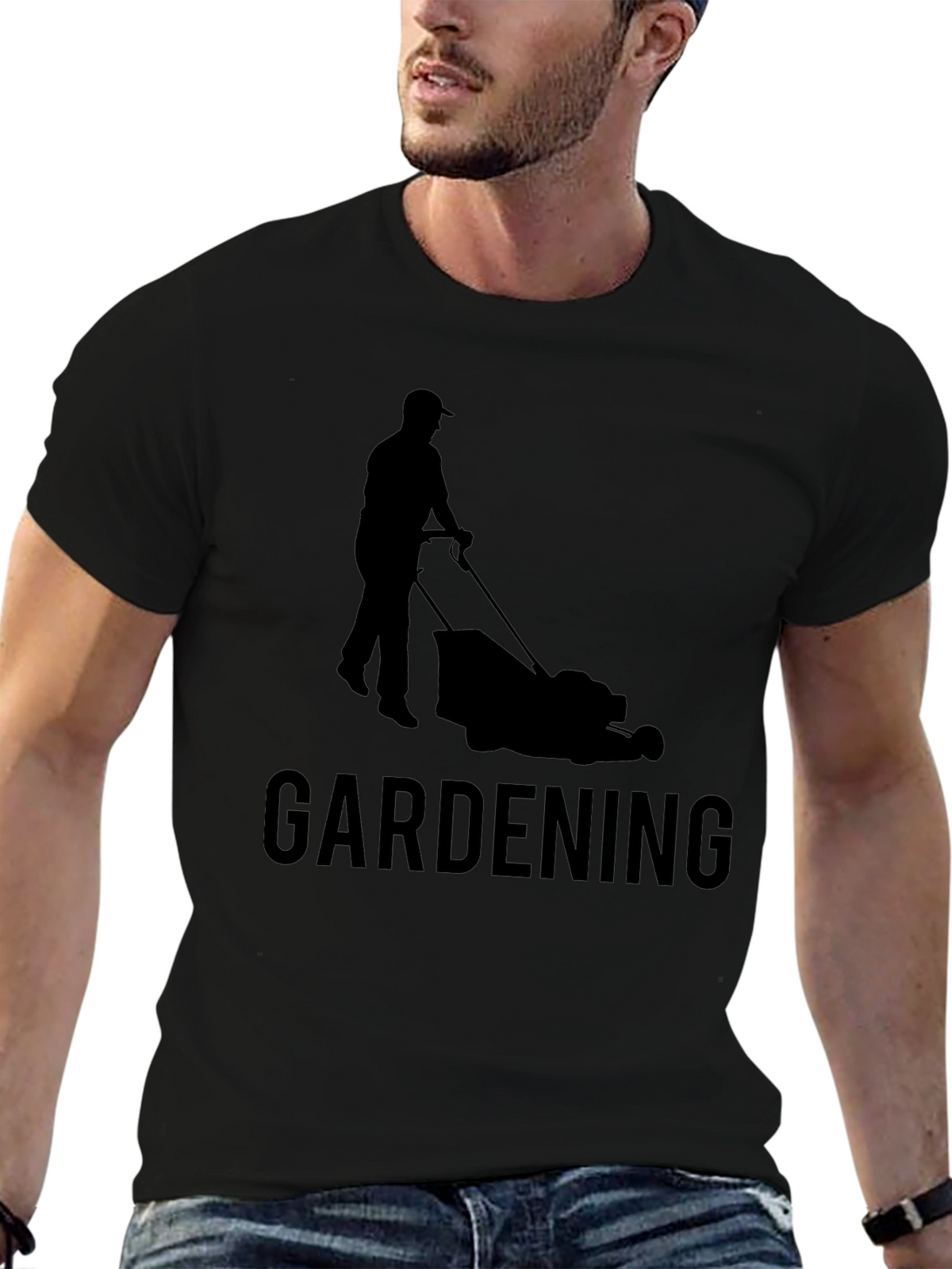 Gardening T-Shirt - Lawn Mower Graphic