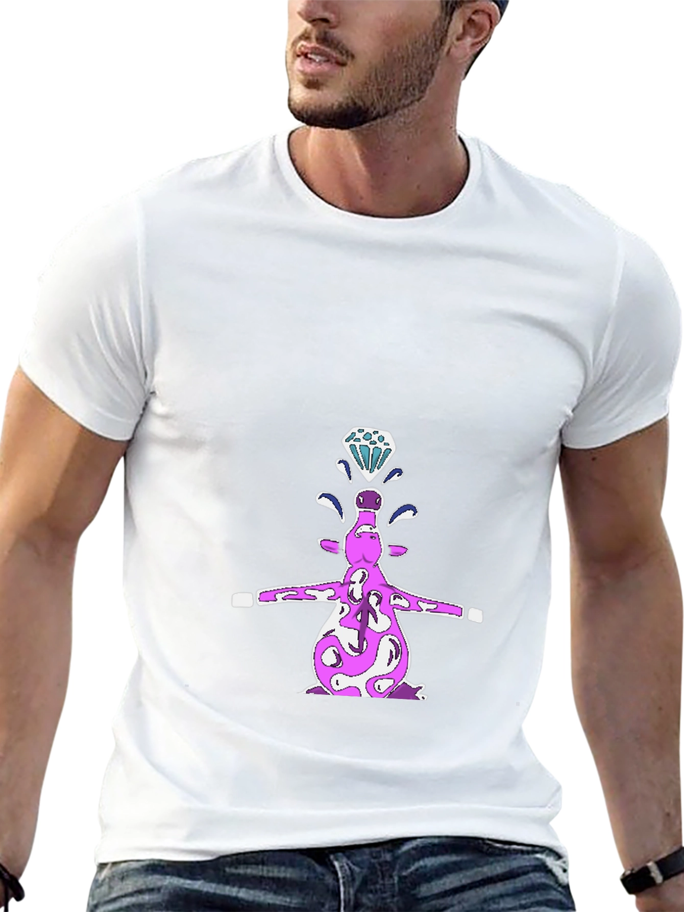 Diamond Cow Black T-Shirt