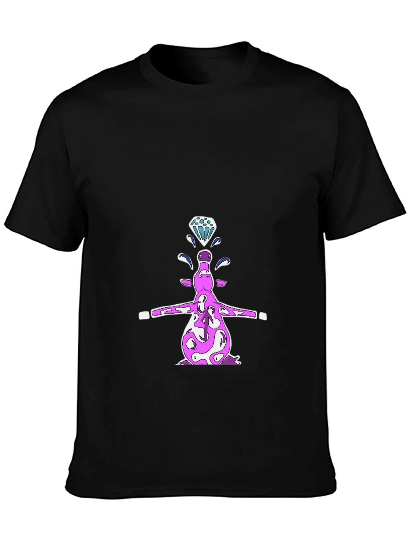 Diamond Cow Black T-Shirt