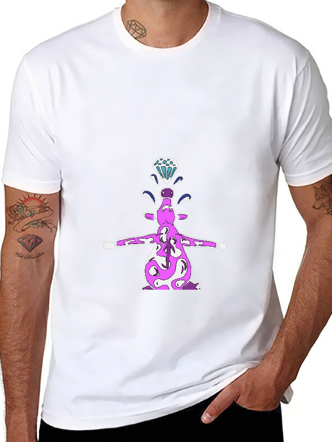Diamond Cow Black T-Shirt