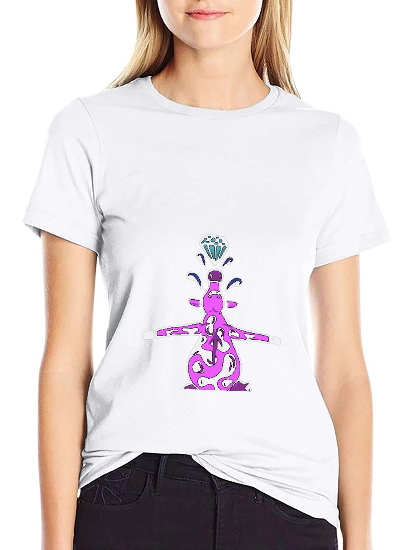 Diamond Cow Black T-Shirt