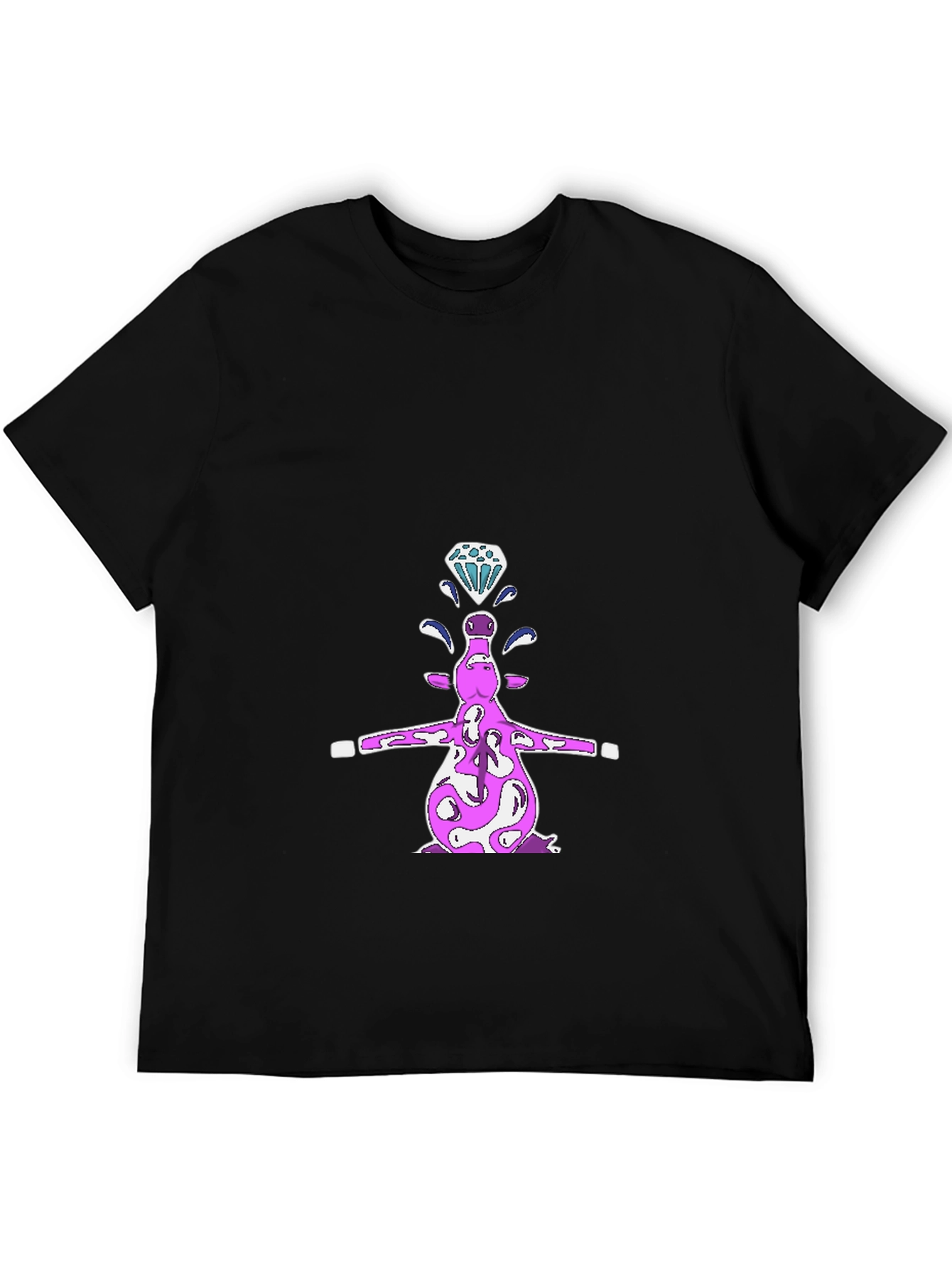 Diamond Cow Black T-Shirt