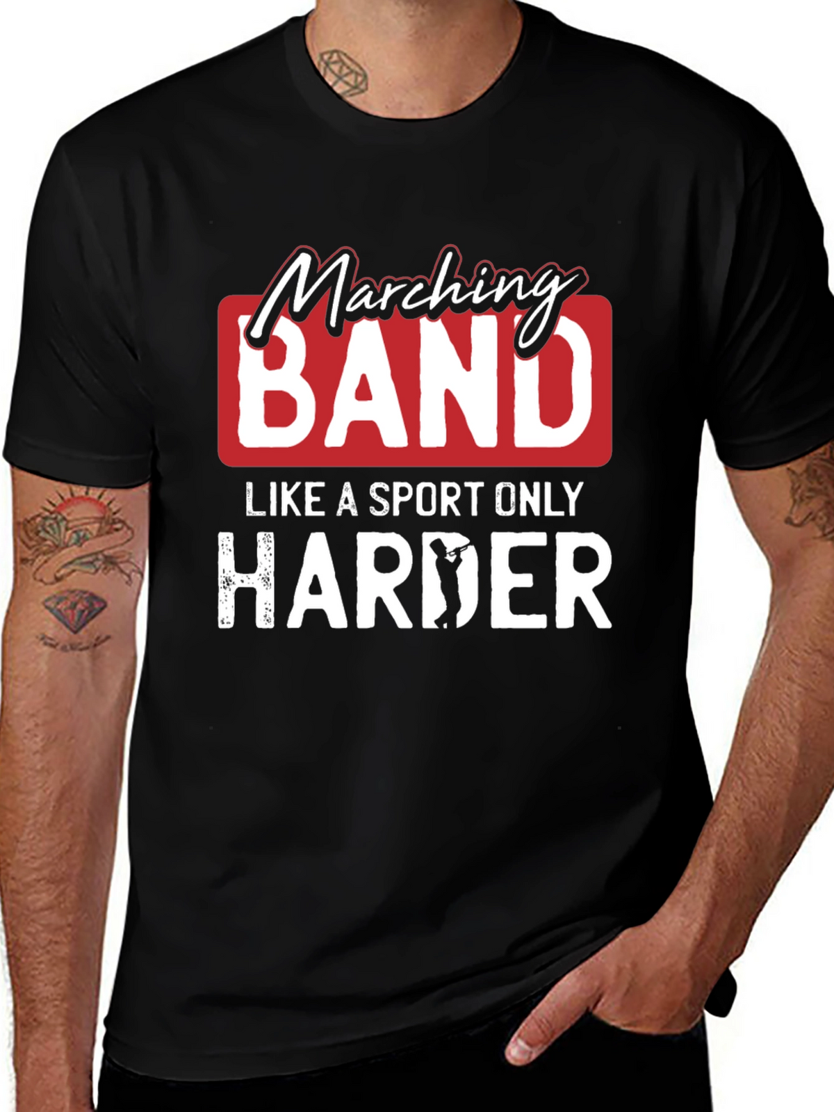 Marching Band T-Shirt: Like a Sport Only Harder