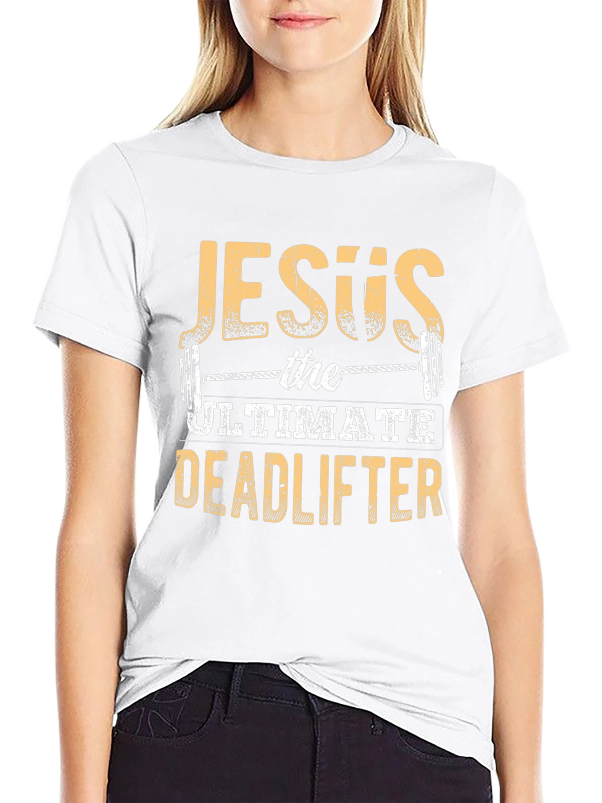 Jesus The Ultimate Deadlifter Black T-Shirt