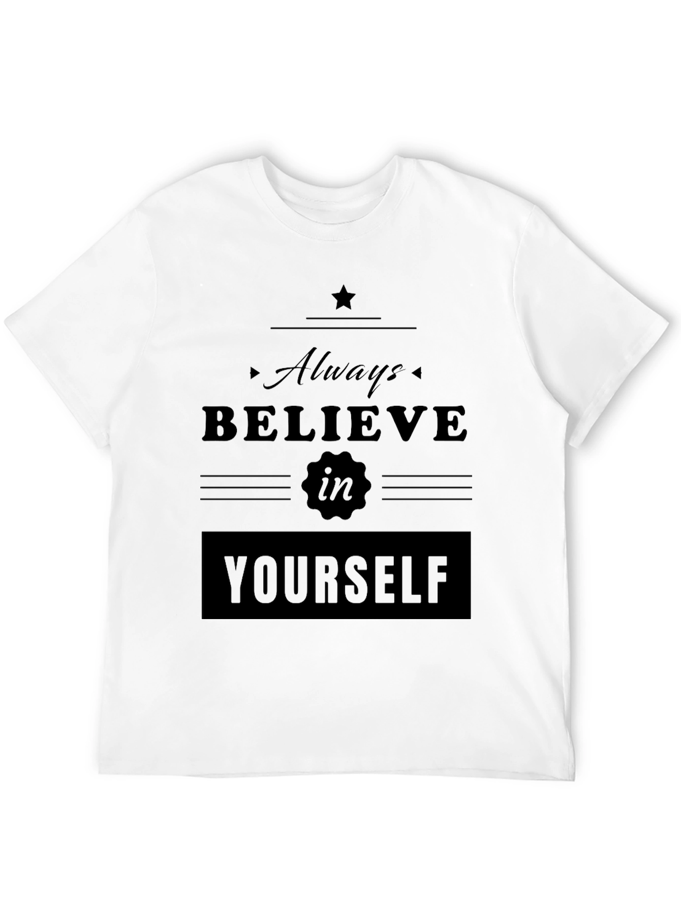 Believe in Yourself Graphic Tee - Stylish Comfort
