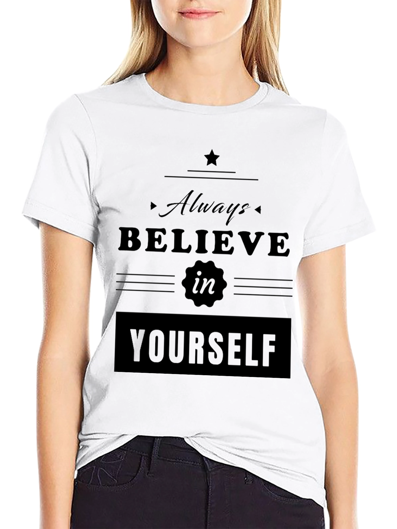 Believe in Yourself Graphic Tee - Stylish Comfort