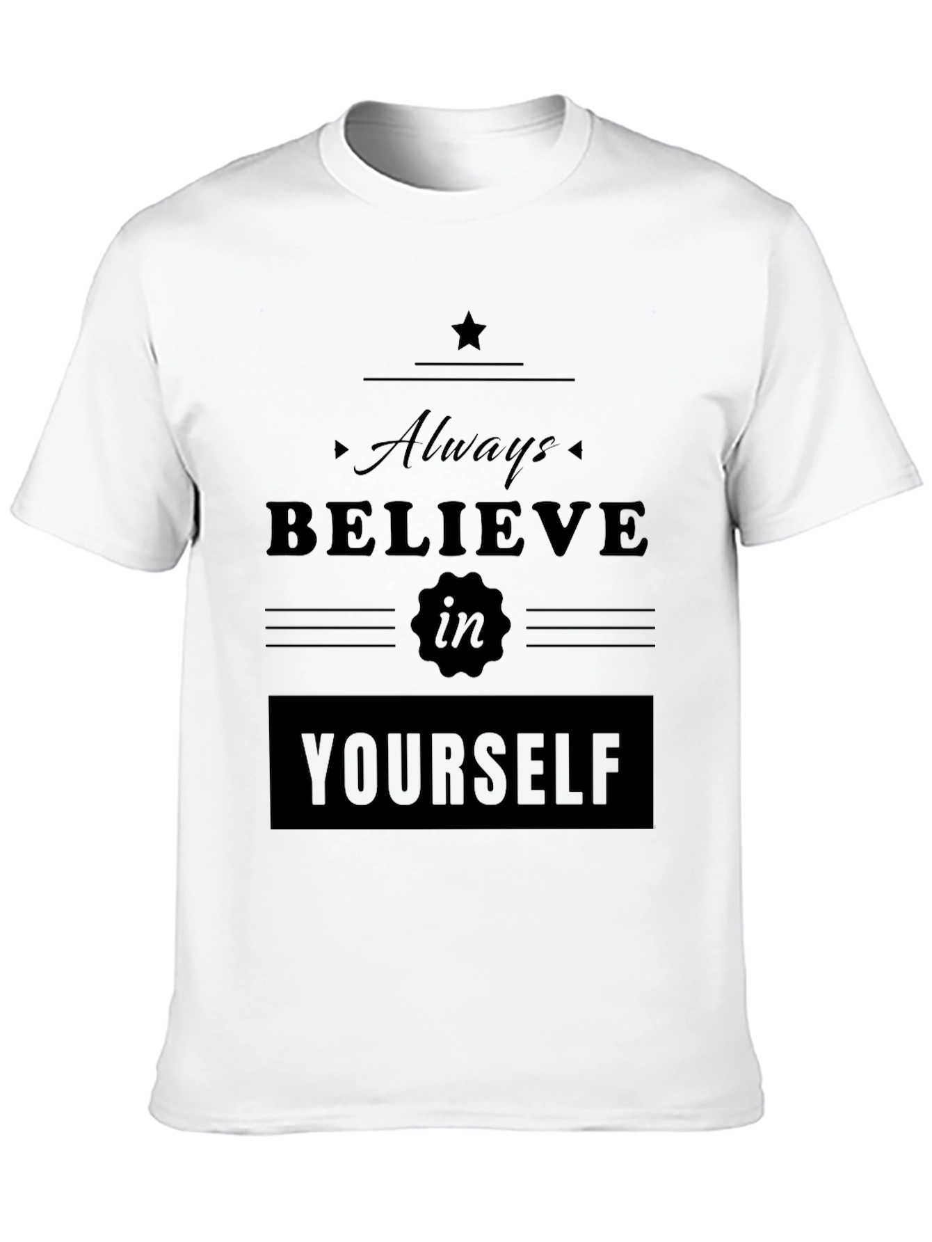 Believe in Yourself Graphic Tee - Stylish Comfort