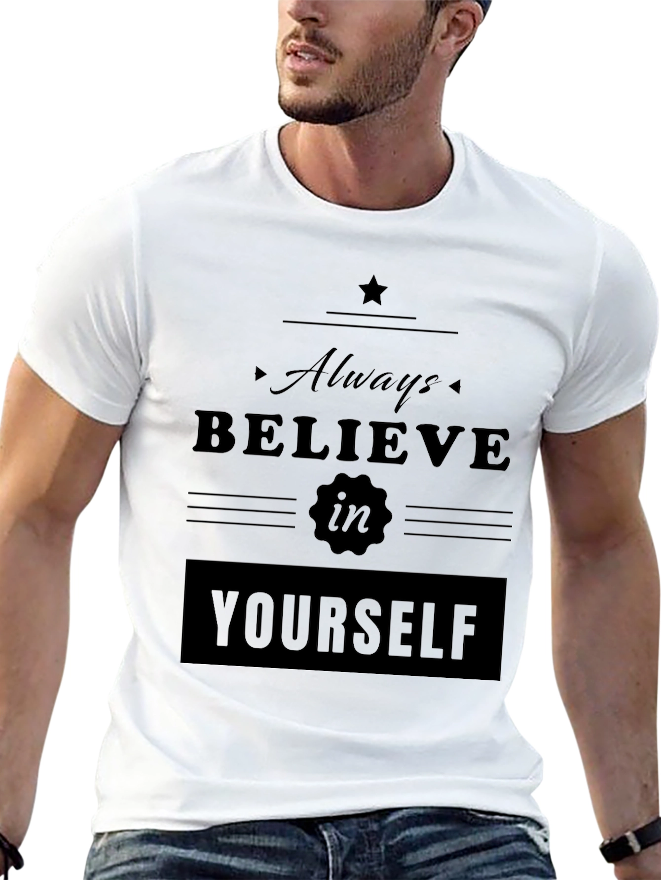 Believe in Yourself Graphic Tee - Stylish Comfort