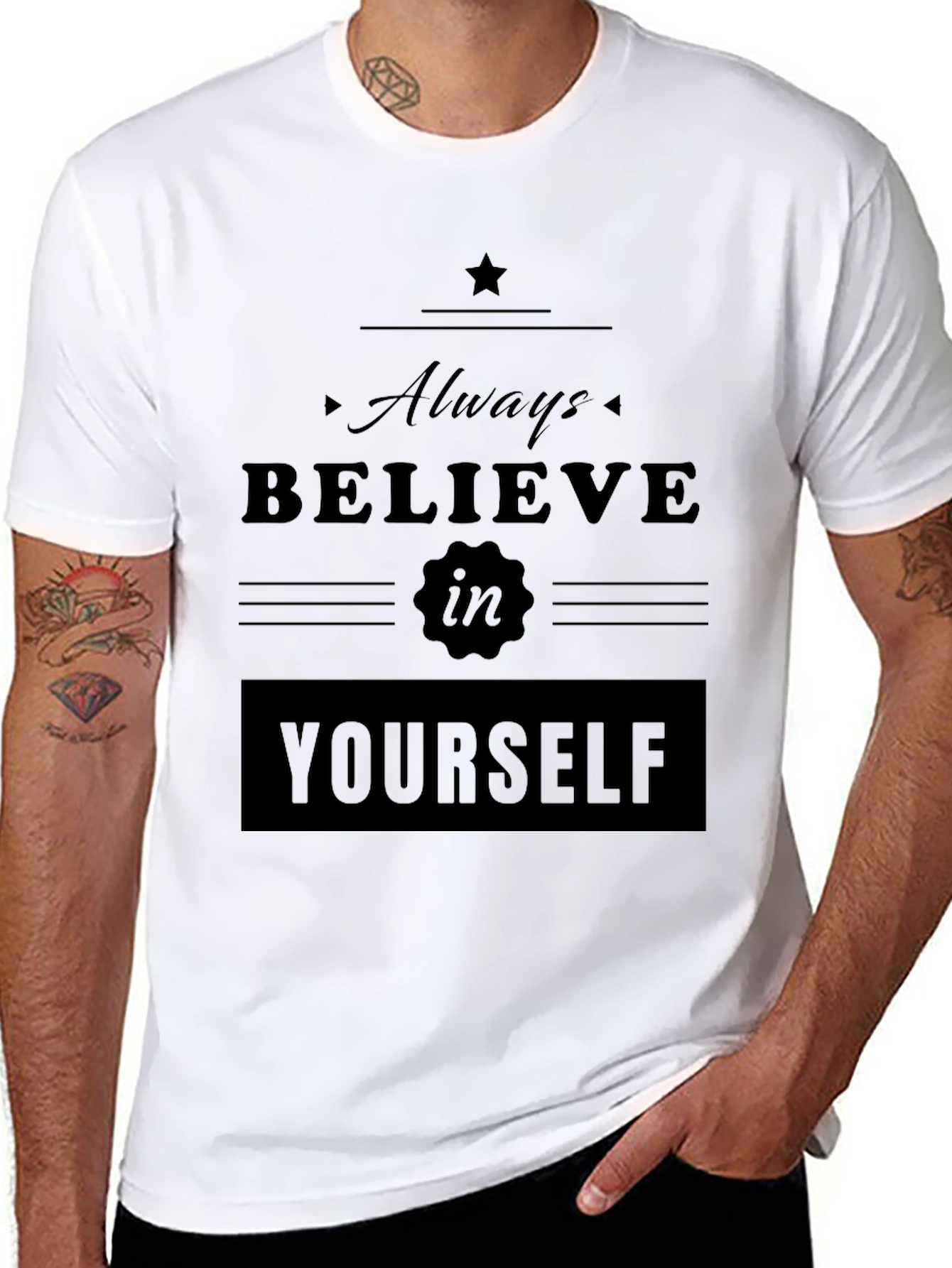 Believe in Yourself Graphic Tee - Stylish Comfort