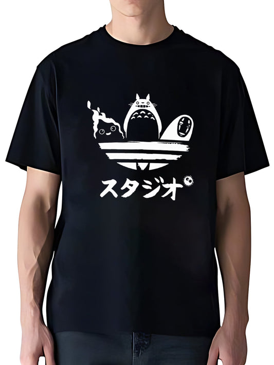 T-shirt Spirited Away No Face Kaonashi Ghibli Anime Vintage Wash Japanese Design T-Shirt