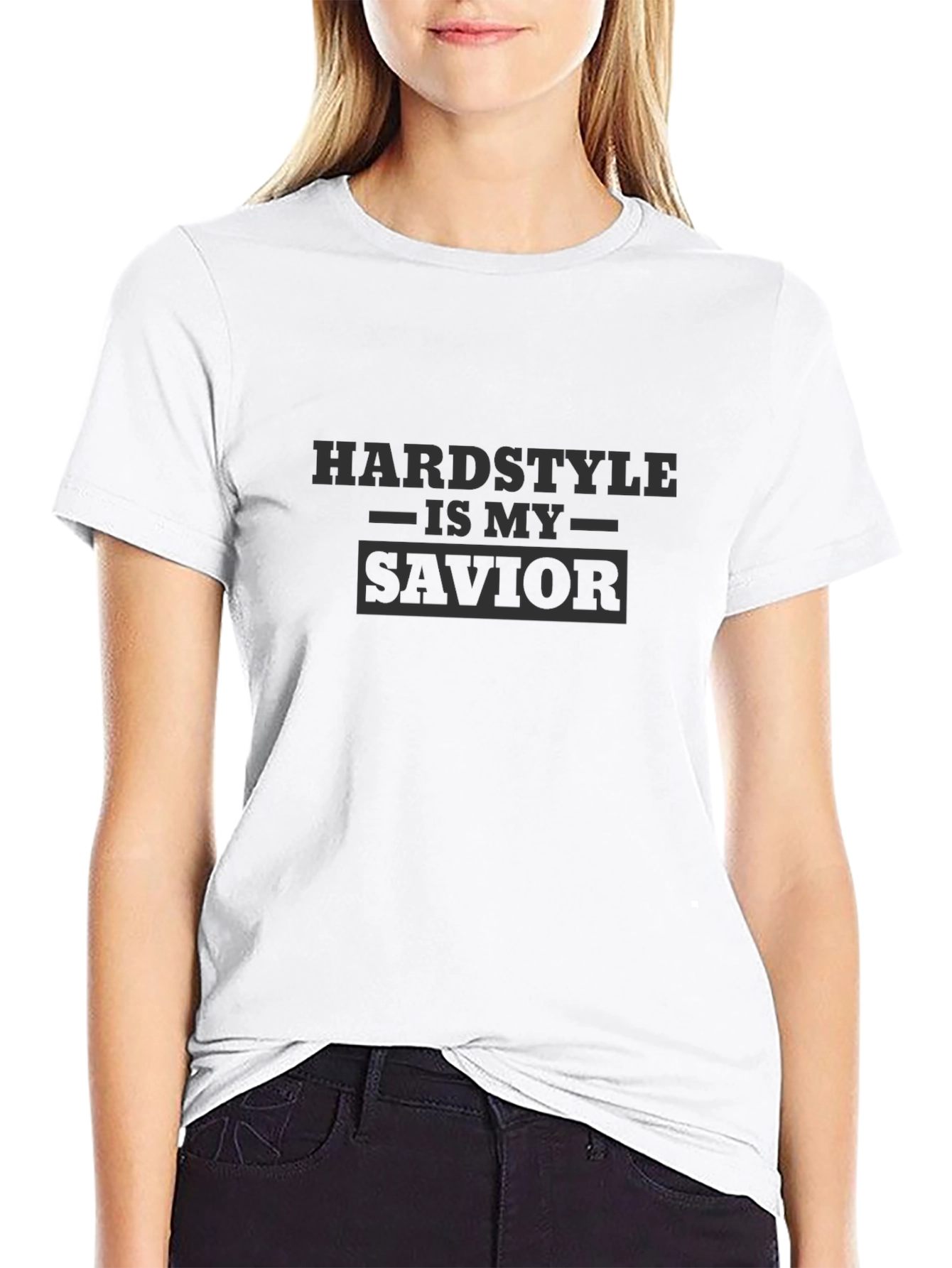 Hardstyle Is My Savior Black Graphic Tee