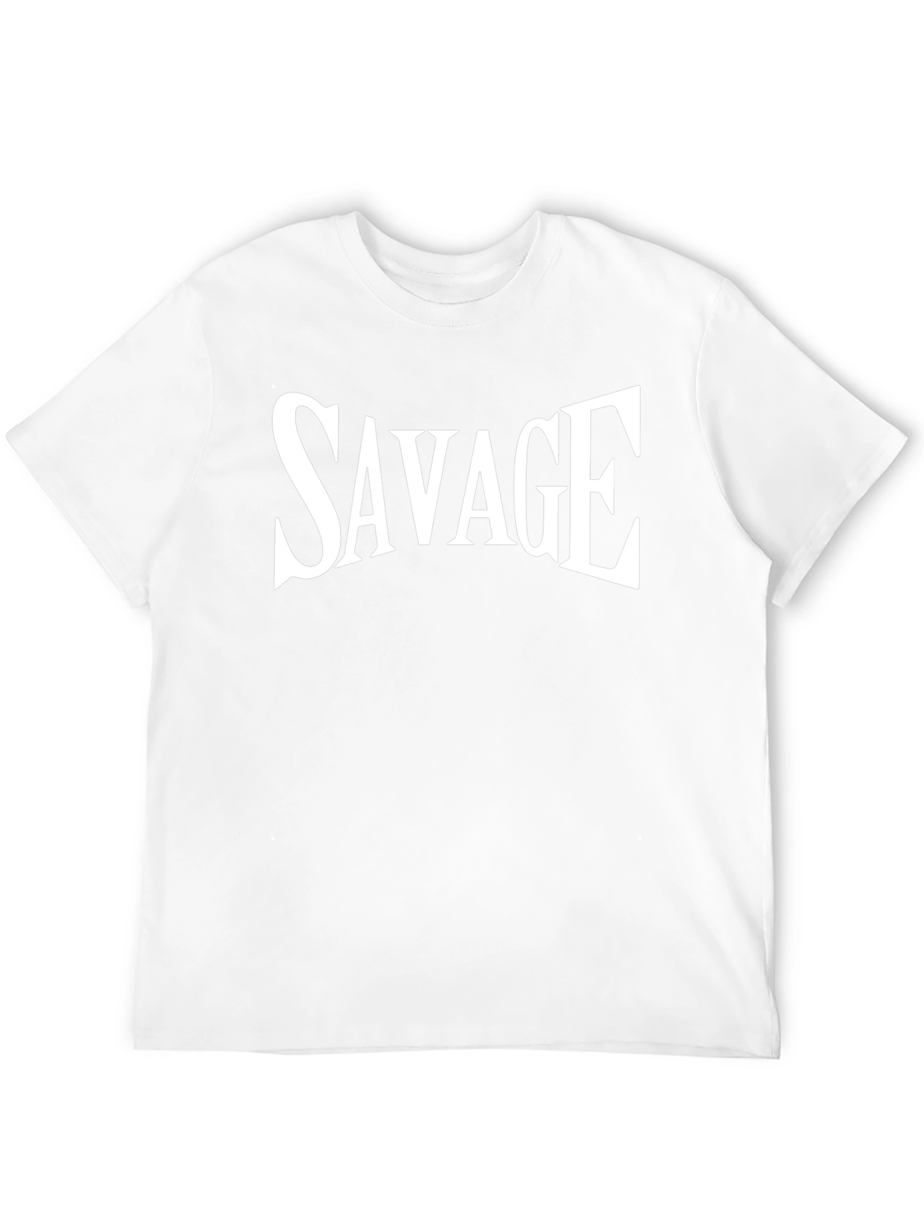 Savage Graphic Tee - Bold Black Cotton T-Shirt