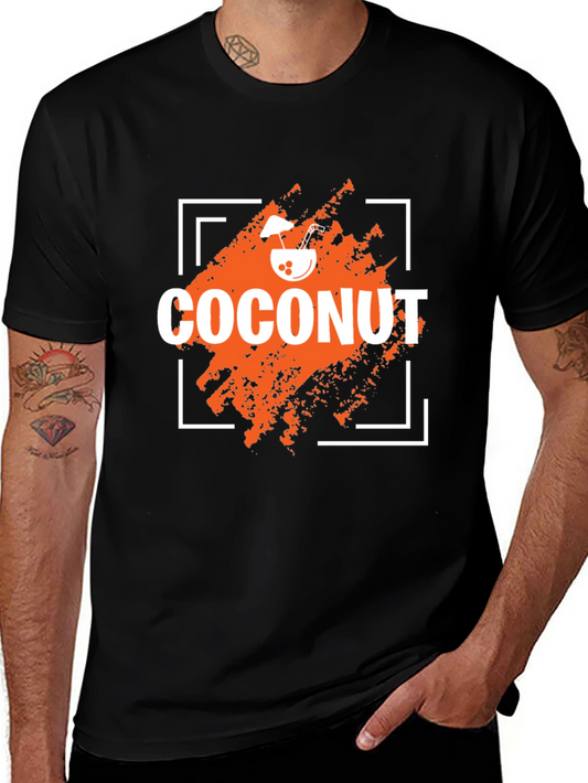 Coconut Graphic Print Crew Neck T-Shirt
