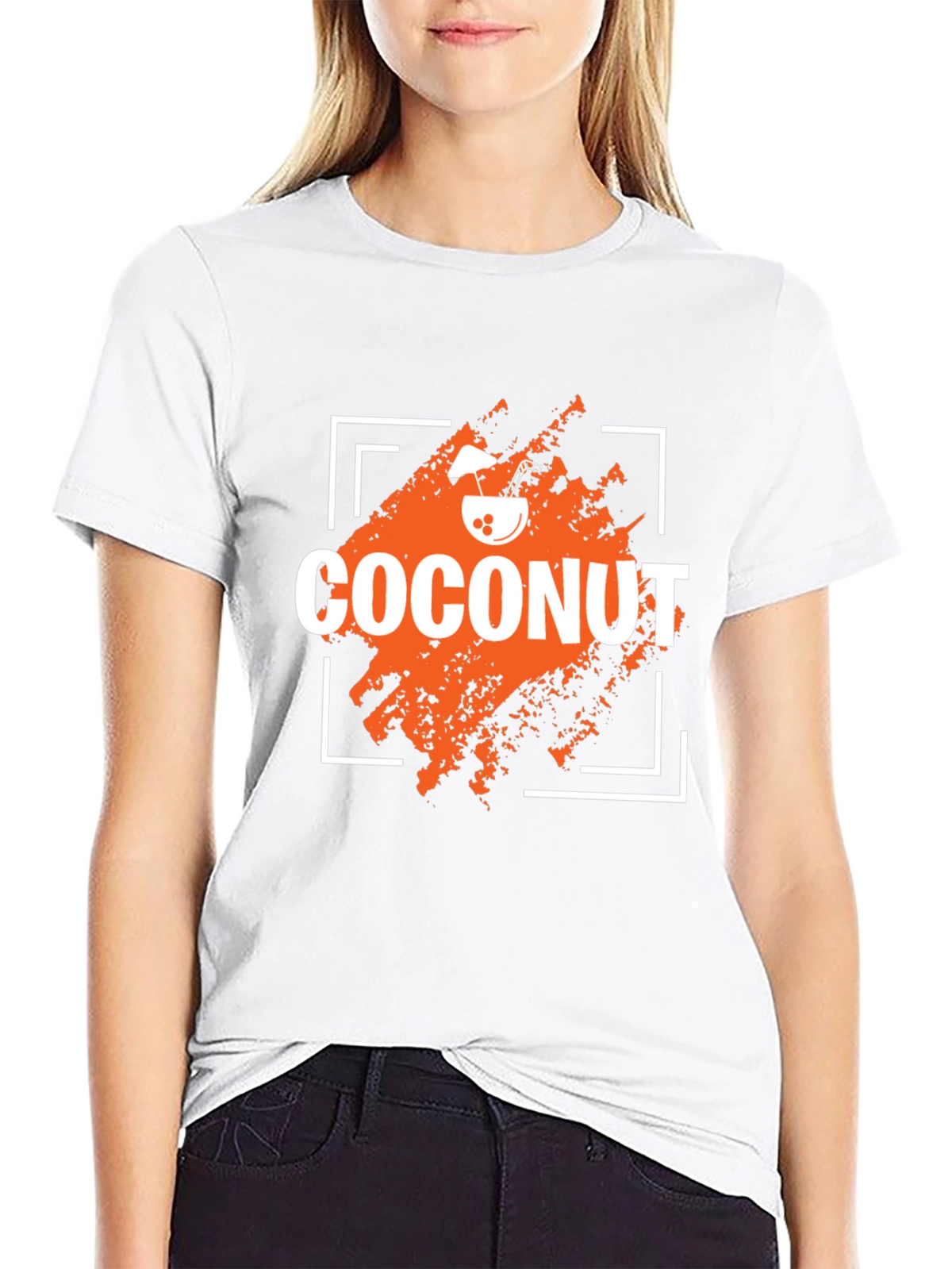 Coconut Graphic Print Crew Neck T-Shirt