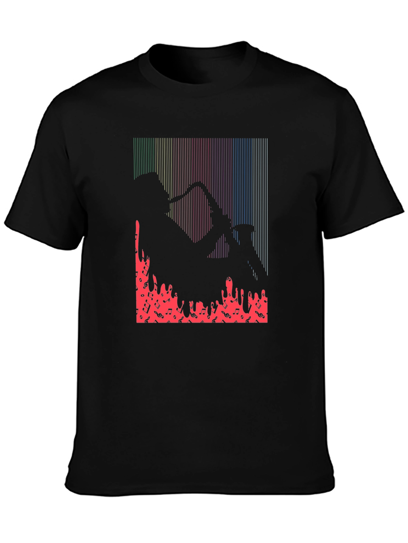 Saxophone Player Graphic Print T-Shirt