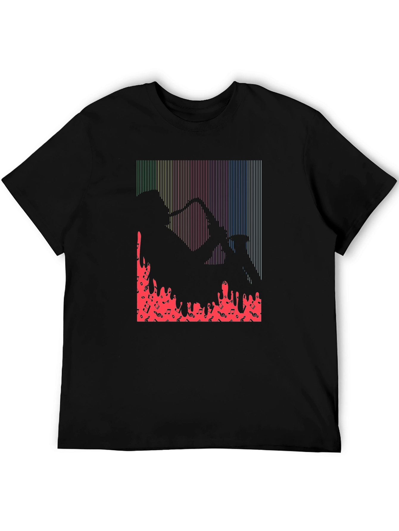 Saxophone Player Graphic Print T-Shirt