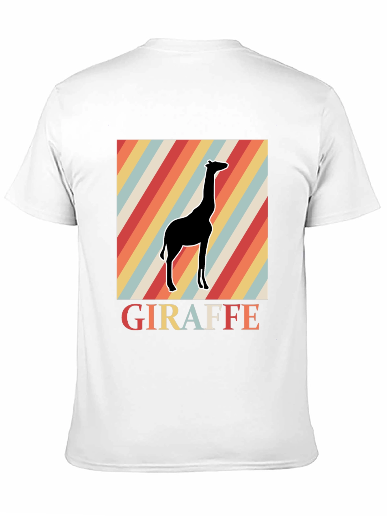 Retro Giraffe Graphic Tee - Classic Comfort