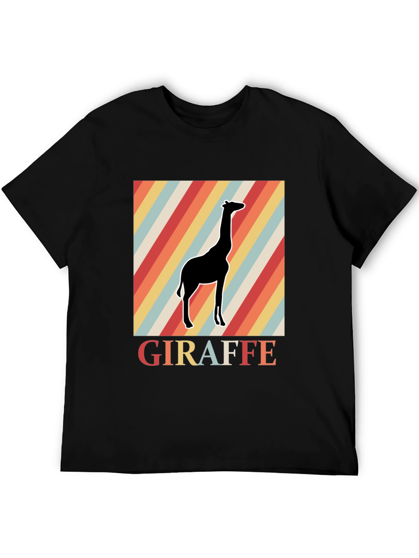 Retro Giraffe Graphic Tee - Classic Comfort