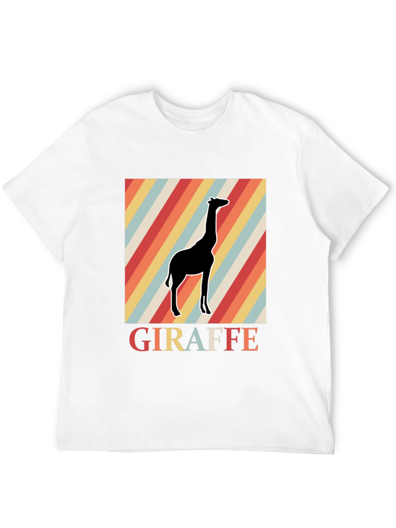 Retro Giraffe Graphic Tee - Classic Comfort