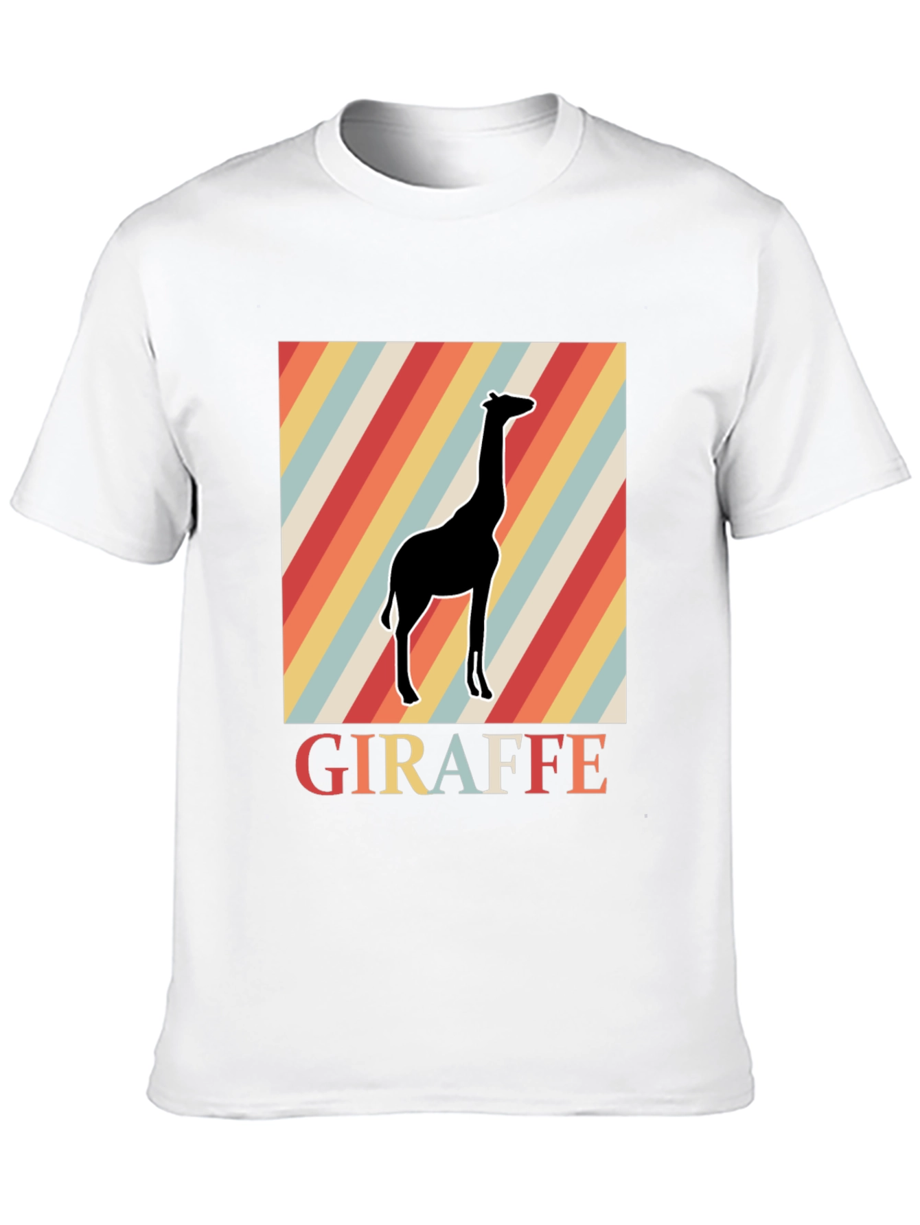 Retro Giraffe Graphic Tee - Classic Comfort