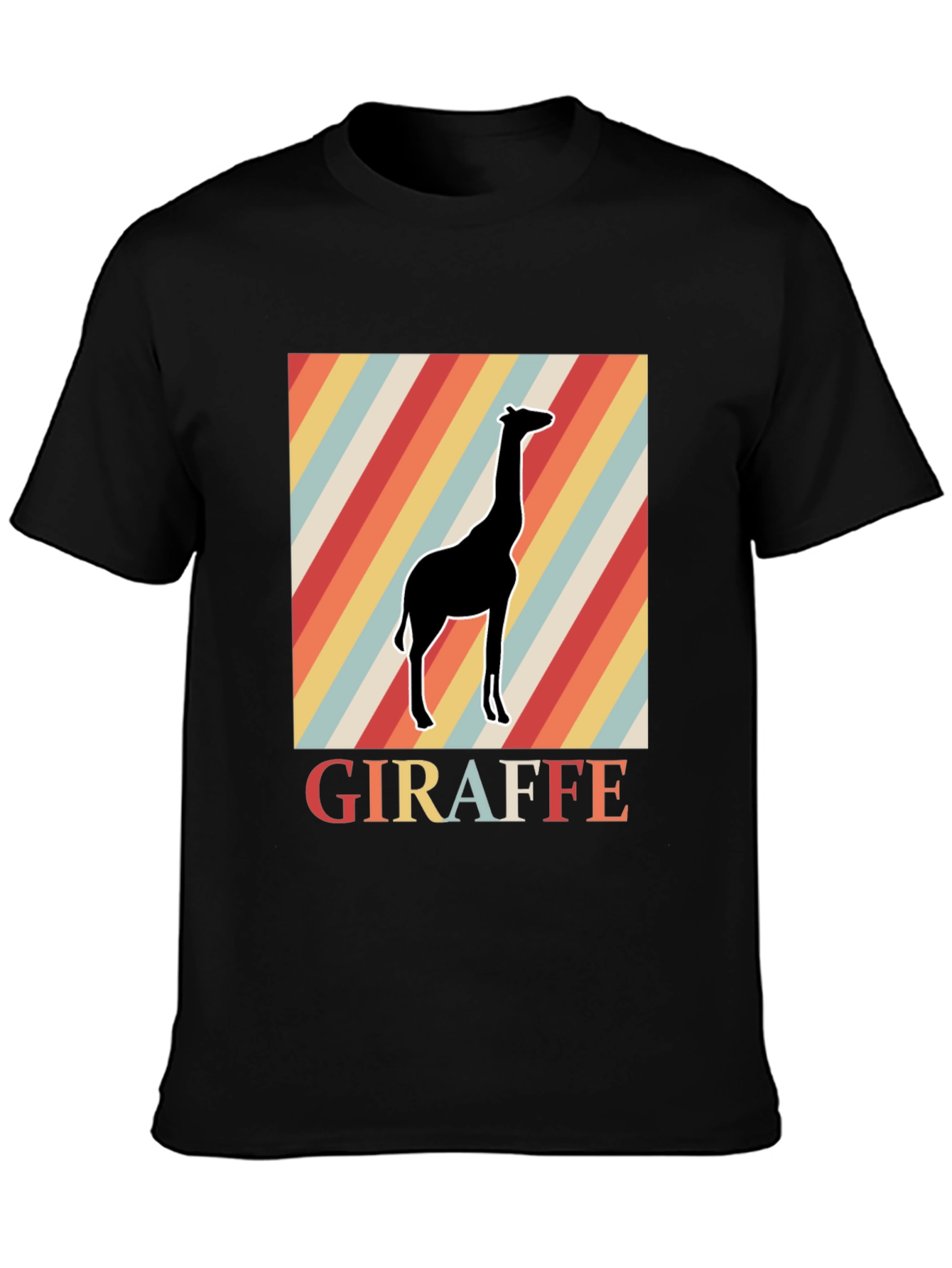 Retro Giraffe Graphic Tee - Classic Comfort