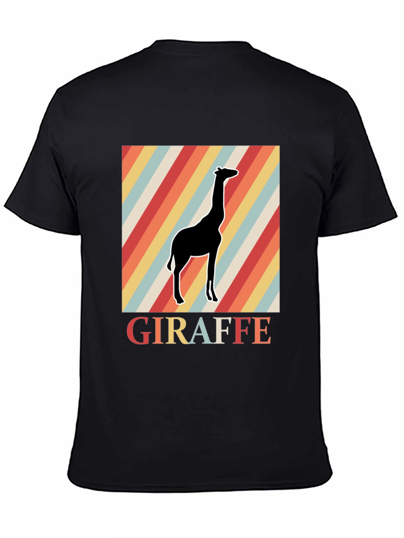 Retro Giraffe Graphic Tee - Classic Comfort