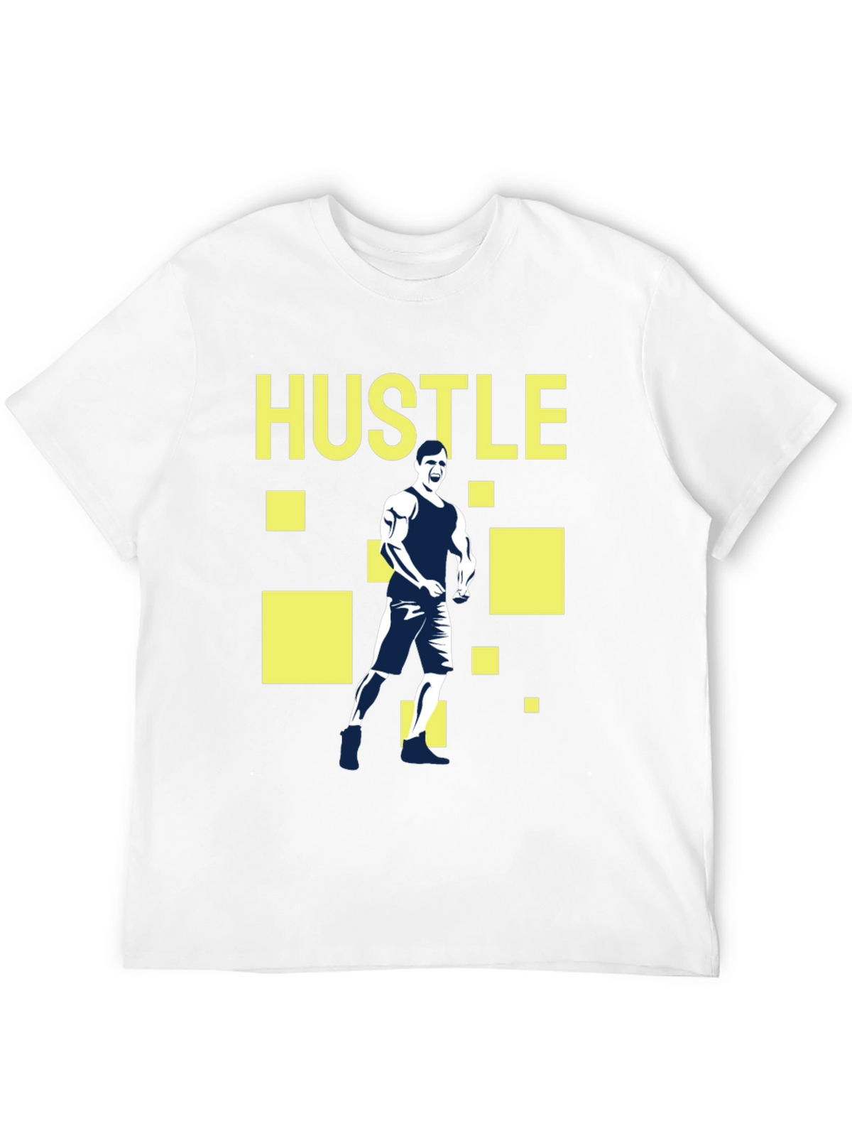 Hustle Graphic Tee - Motivational Fitness T-Shirt