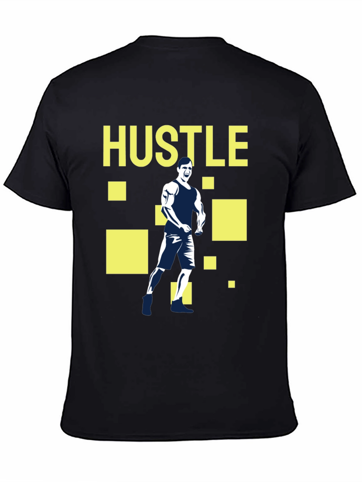Hustle Graphic Tee - Motivational Fitness T-Shirt
