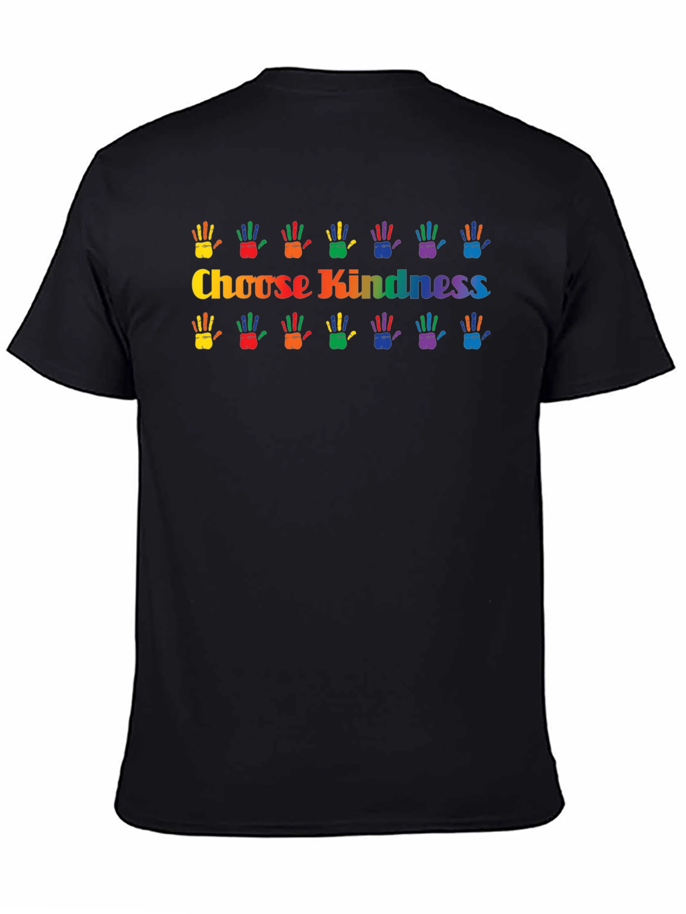 Choose Kindness Rainbow Hands Graphic T-Shirt