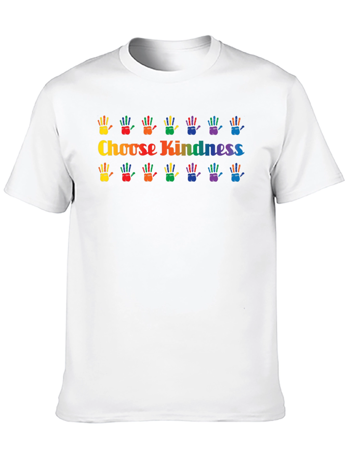 Choose Kindness Rainbow Hands Graphic T-Shirt