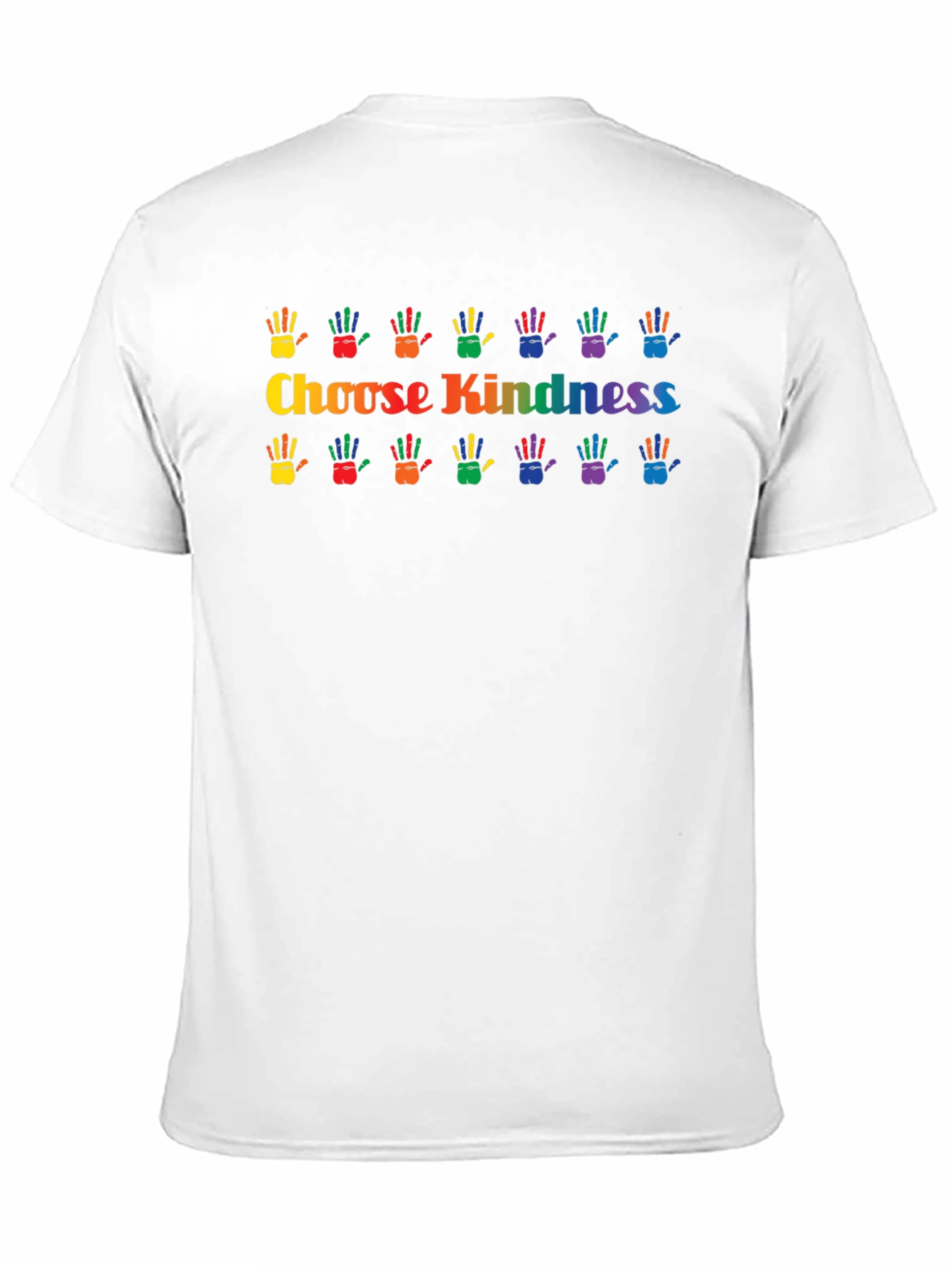 Choose Kindness Rainbow Hands Graphic T-Shirt