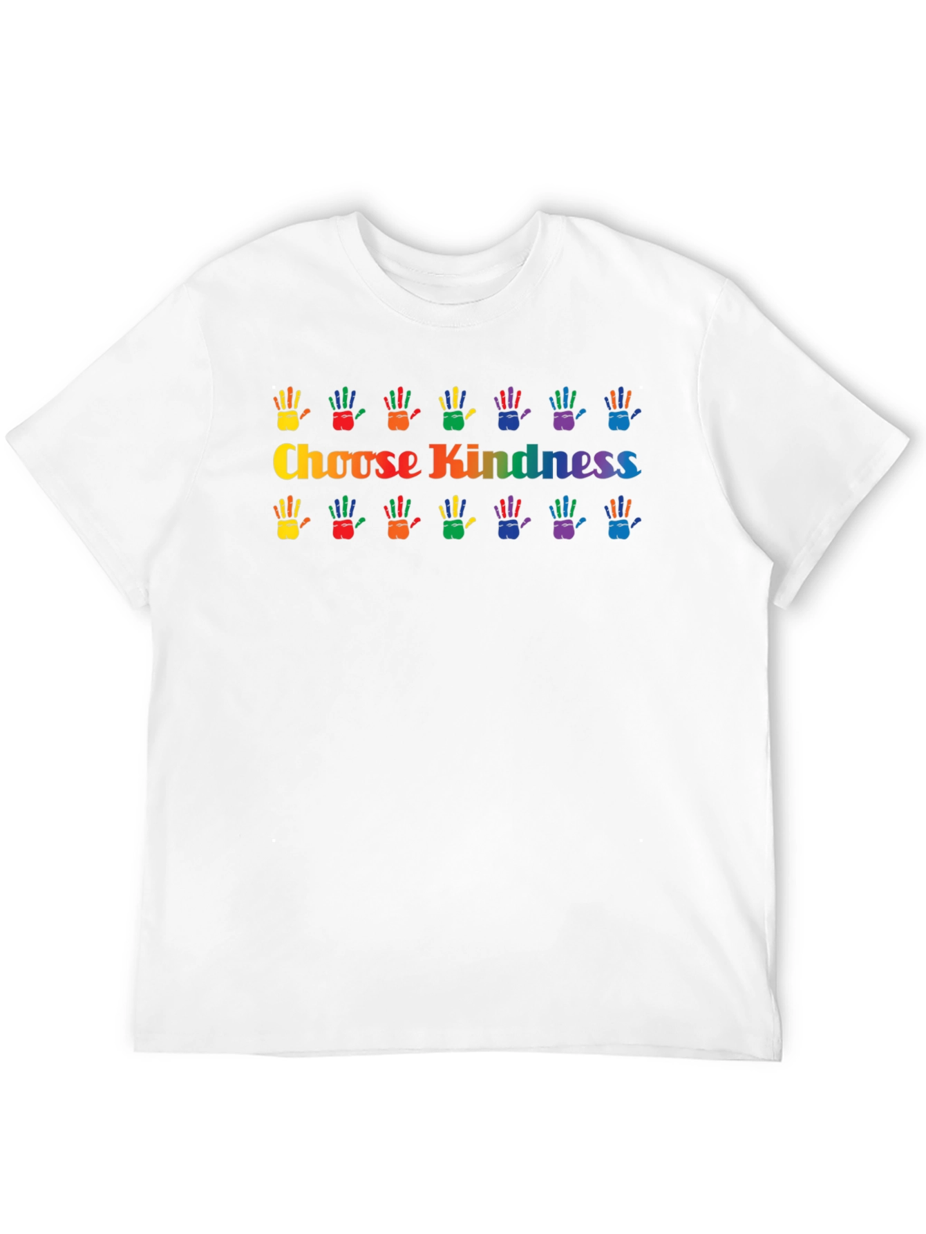 Choose Kindness Rainbow Hands Graphic T-Shirt