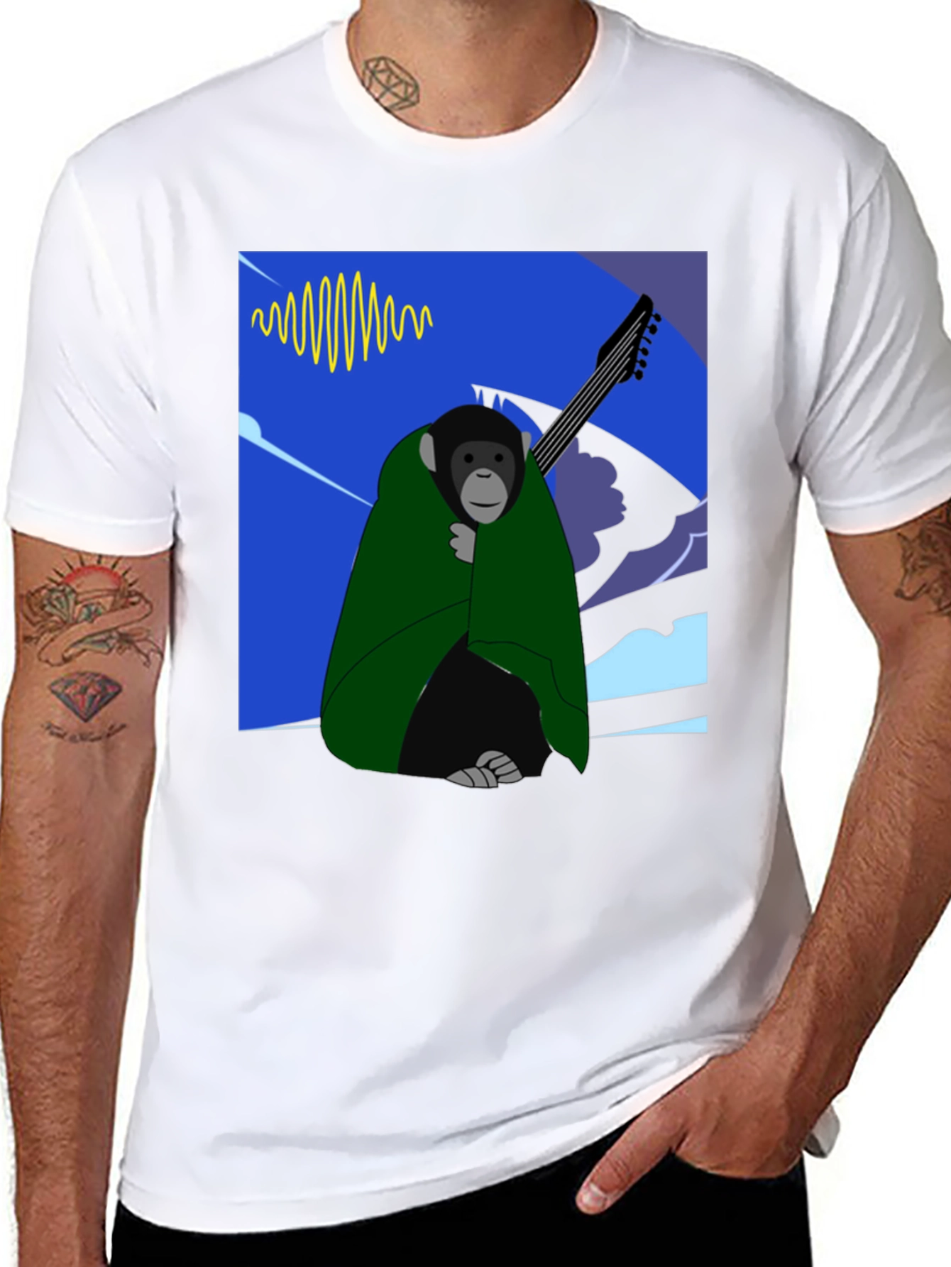 Cool Monkey Graphic Tee - Music Lovers Style