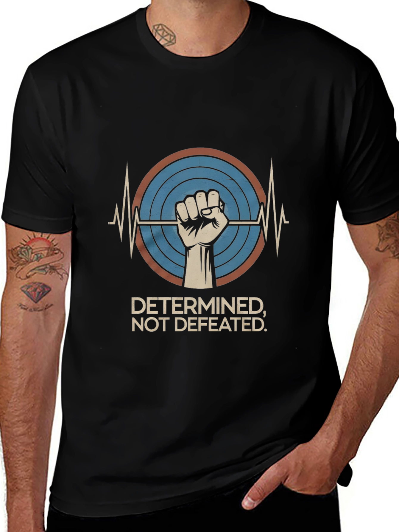 Determined Not Defeated Graphic T-Shirt