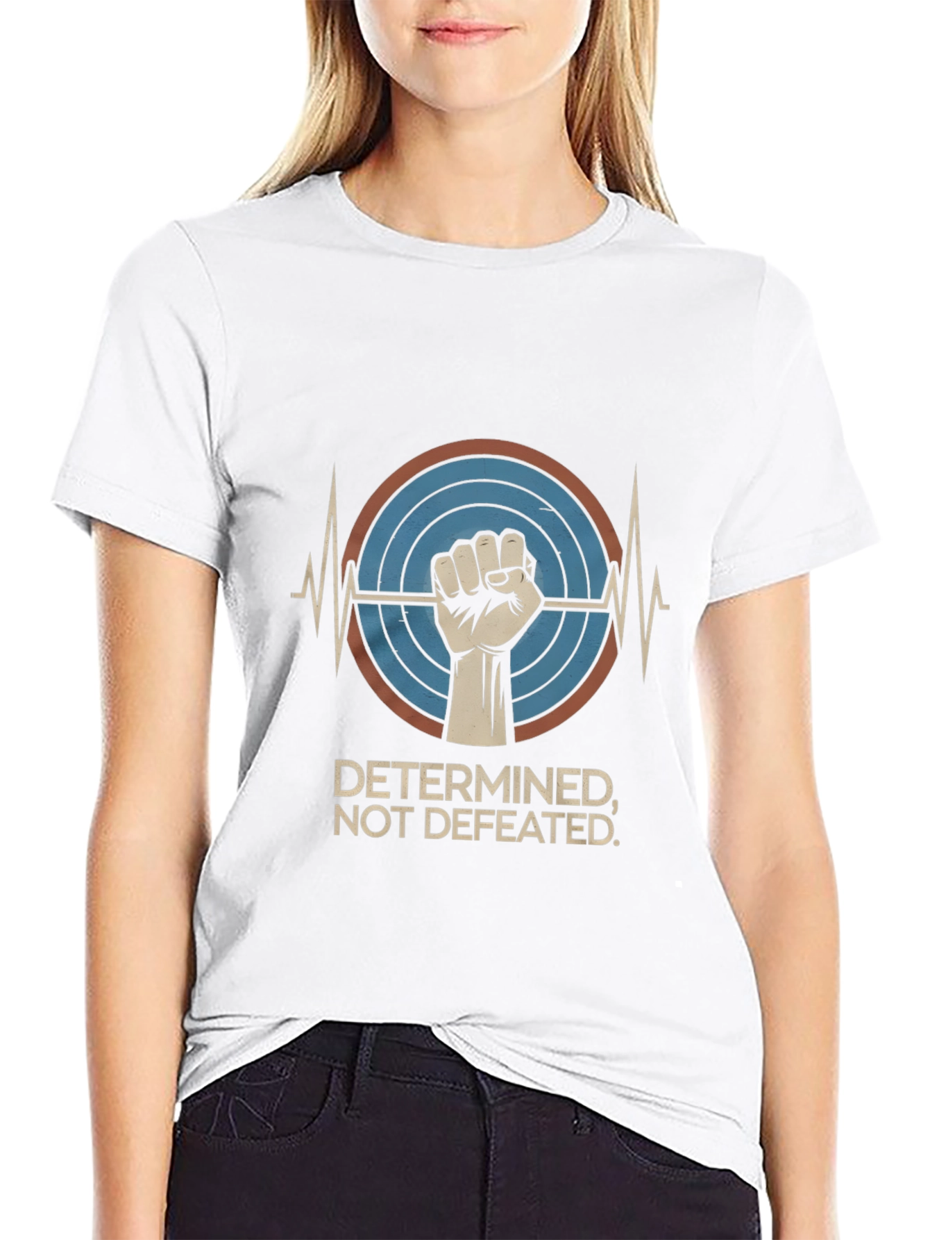 Determined Not Defeated Graphic T-Shirt
