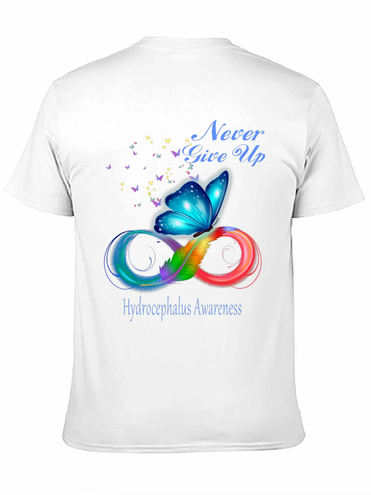 Hydrocephalus Awareness Butterfly T-Shirt