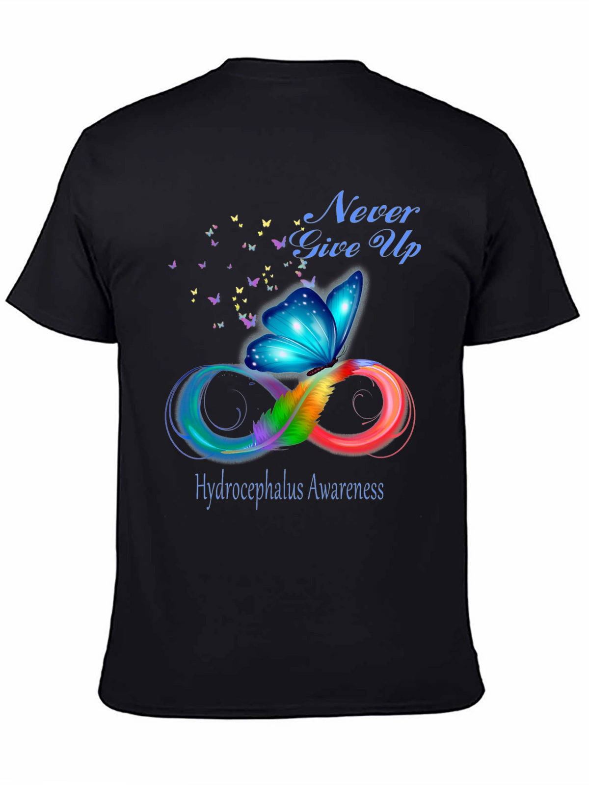 Hydrocephalus Awareness Butterfly T-Shirt