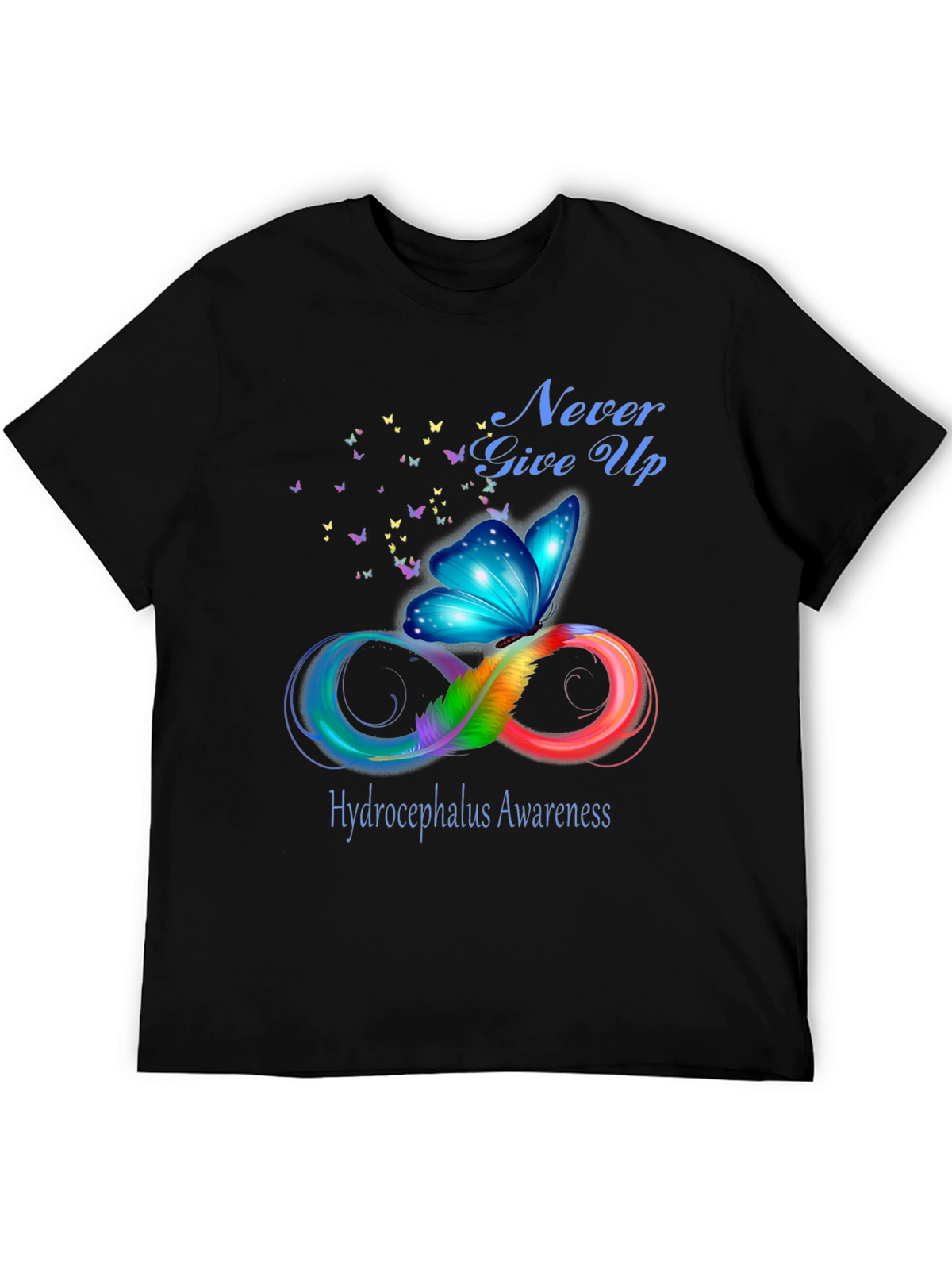 Hydrocephalus Awareness Butterfly T-Shirt