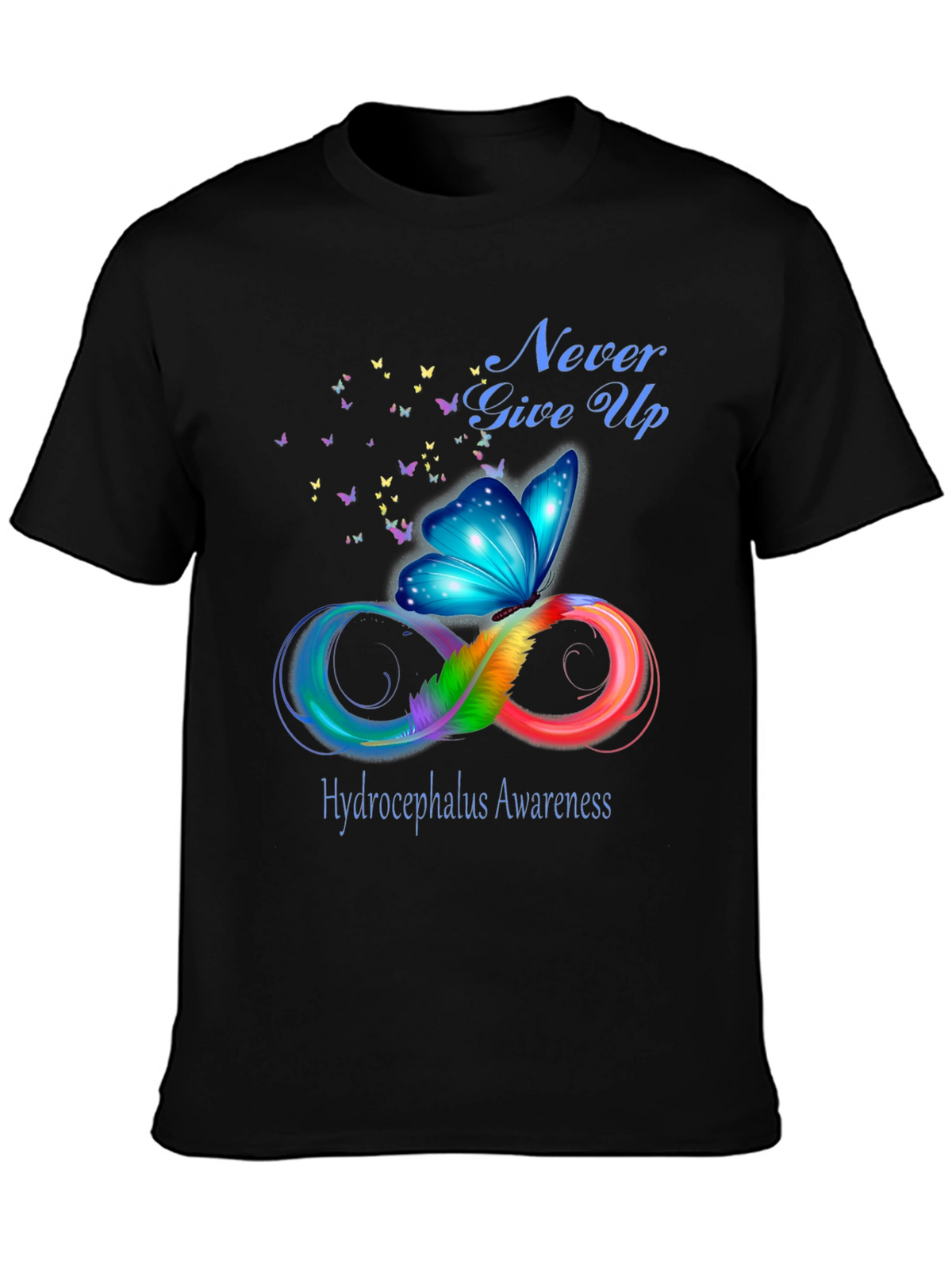 Hydrocephalus Awareness Butterfly T-Shirt