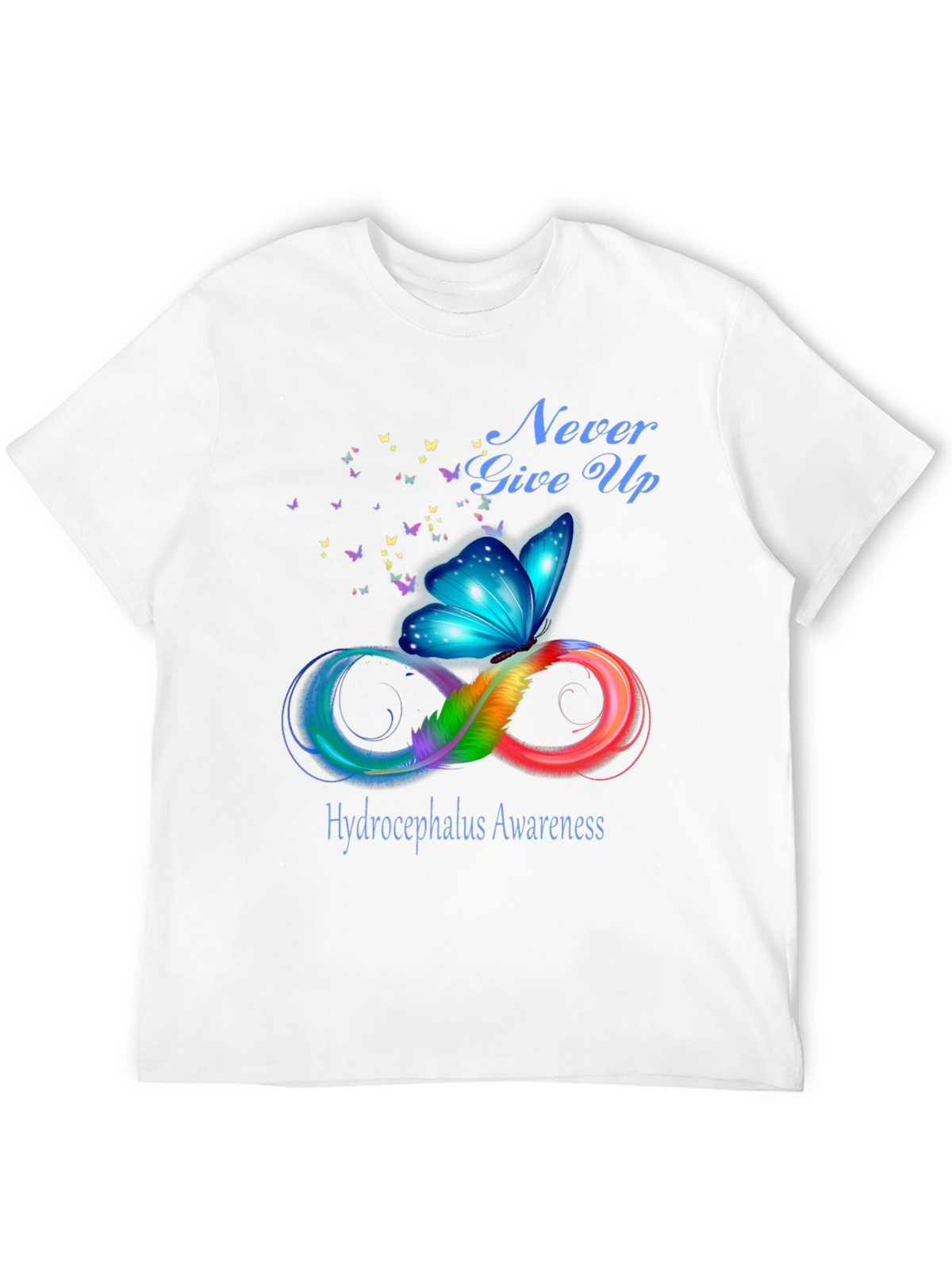 Hydrocephalus Awareness Butterfly T-Shirt